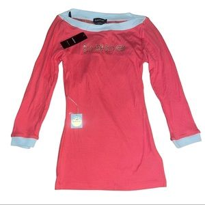 BNWT y2k Bebe Spellout Longsleeve